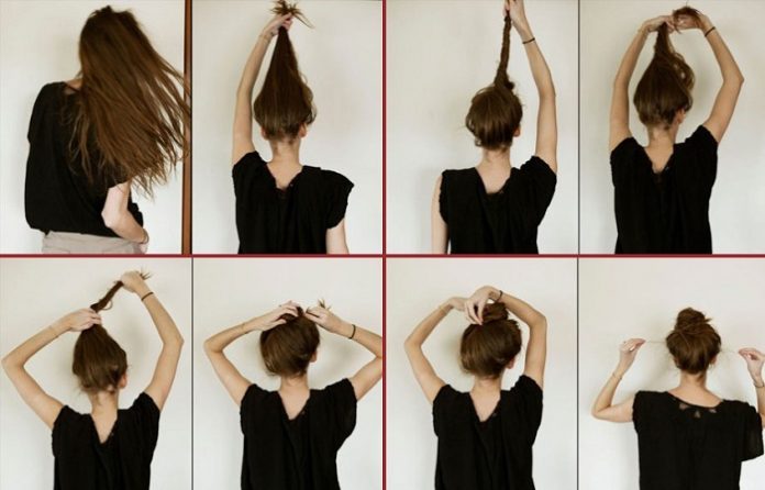 messy-bun-tutorial How to do a messy bun